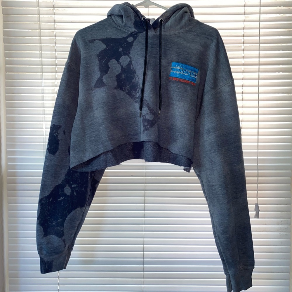 Cropped tie dye hoodie